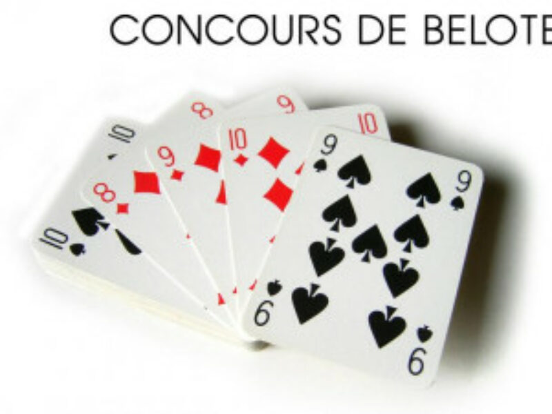 Club d’Atur : CONCOURS DE BELOTE LE 15 OCTOBRE