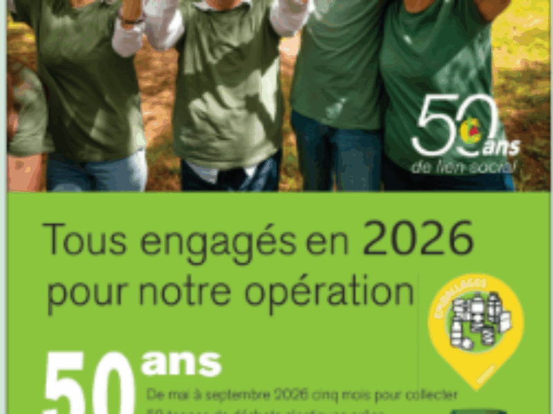 FEDERATION NATIONALE 2026 : OPERATION 50 ANS, 50 TONNES