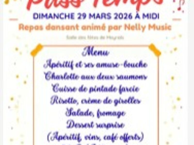 Club de Meyrals : Repas dansant le 29 mars pour les 30 ans du club !
